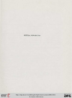 Sztuka nowożytna