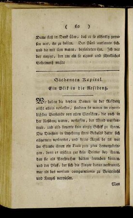 Siebentes Kapitel. Ein Blik in die Residenz.