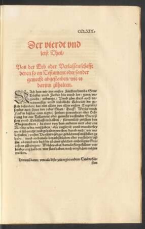 Der vierdt und letst Theil ...