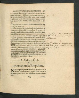 Lib. XVIII. Tit. I. - VI.