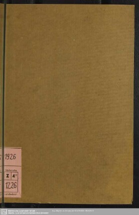 49.1926: Monatsberichte des Statistischen Amtes der Stadt Dresden