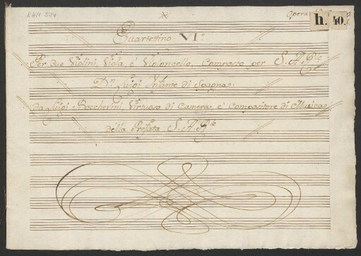 Quartette; vl (2), vla, vlc; Es-Dur; G 212; 33/6