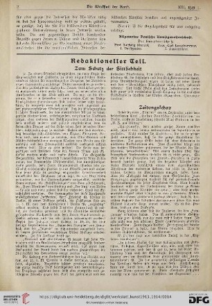 Zum Schutz der Sittlichkeit