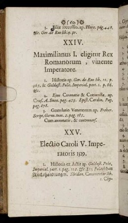XXIV. Maximilianus I. eligitur Rex Romanorum, vivente Imperatore