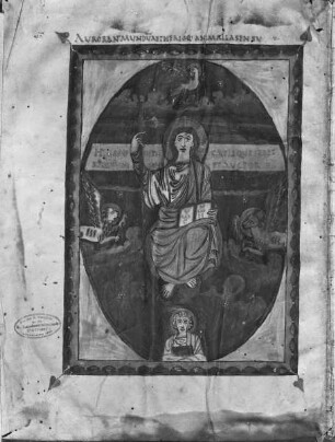 Evangeliar — Maiestas Domini, Folio 1verso