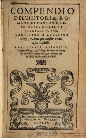 Compendio del'Historia Romana