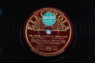 Ach, Geliebt, du kehrst mir niemals wieder : aus "Die Boheme" / Giacomo Puccini