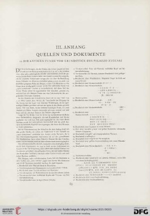 III. Anhang: Quellen und Dokumente