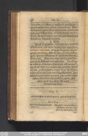 [Philosophiae theoreticae pars sexta. de spiritbus, tum creatis, tum increato, seu Deo.]