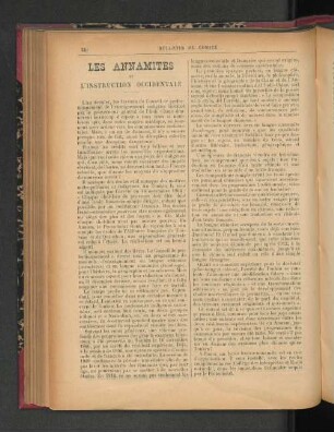 Les Annamites et l'Instructionb Occidentale.