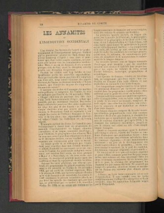 Les Annamites et l'Instructionb Occidentale.