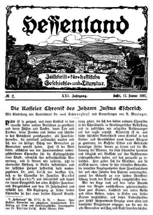 No. 2, 17. Januar 1907