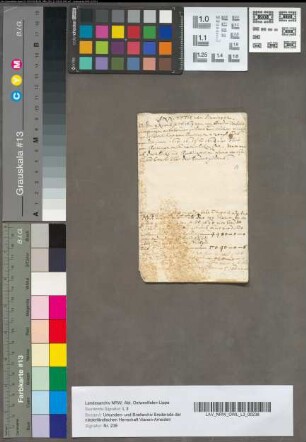 Aanteekening van Walraven van Brederode over ontvangen en uitgegeven penningen, 1619 en 1620.