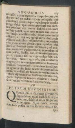 Ad Petrum Buzinskium