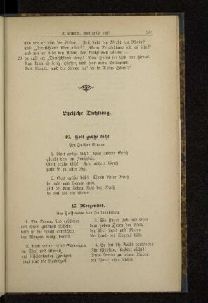 Lyrische Dichtung.