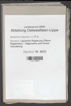 Auszüge und Ausarbeitungen Archivrat Knochs über die Gogerichte, vor allem in den erbherrlichen Ämtern