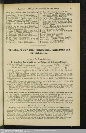 Mitteilungen über Post-, Telegraphen-, Fernsprech- und Eisenbahnwesen