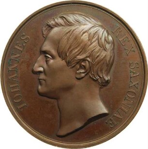 König Johann - Prämienmedaille der Universität Leipzig