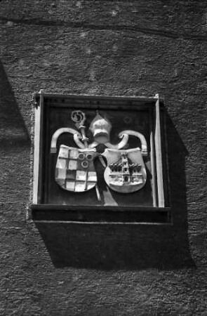 Meersburg: Wappen am Hafen