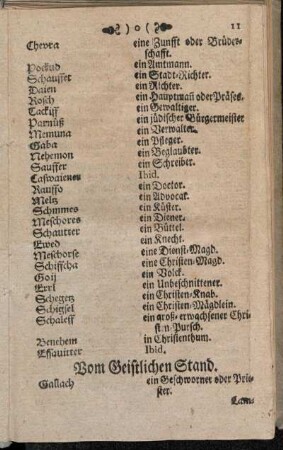 Vom Geistlichen Stand.
