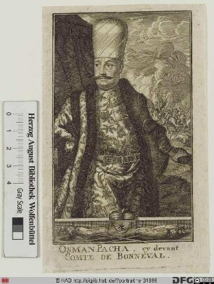 Bildnis Claude-Alexandre cmte de Bonneval, gen. Osman (od. Achmed) Pascha