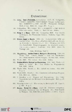 [Erzbistümer, Bistümer, Ordensmeister, Aebte etc.] (Nr. 126-179)