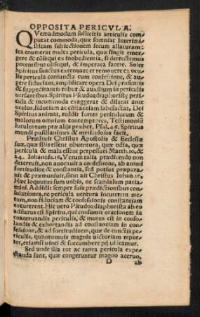 Opposita Pericula.