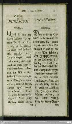 Notitia ad Publicum