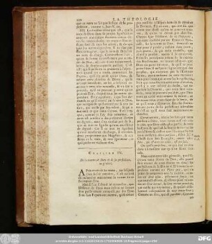 Chapitre IV. De la nature de Dieu & de ses perfectionis. en général.