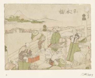 Station Nihonbashi, Blatt 1 der Folge "53 Stationen des Tōkaidō"