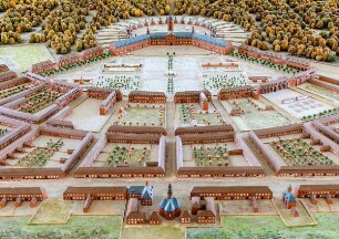 Modell der Planstadt Karlsruhe (Zustand 1739)