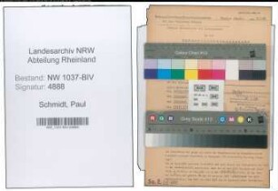 Entnazifizierung Paul Schmidt , geb. 19.09.1901 (Stadtrat)