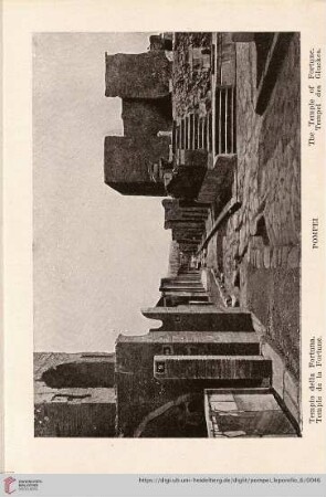 Pompei – Tempio della Fortuna. – Temple de la Fortune. – The Temple of Fortune. – Tempel des Gluckes.