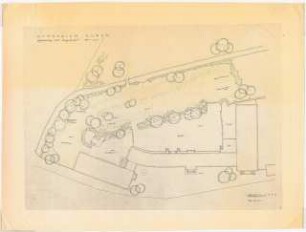 Gartenanlage Stiftisches Humanistisches Gymnasium, Düren: Gestaltung des Freigeländes: Grundriss 1:200