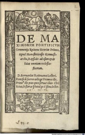 De maximorum Pontificum Ceremoniis Epitome