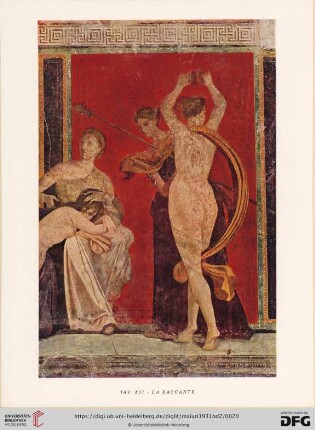 Tav. XII: La baccante