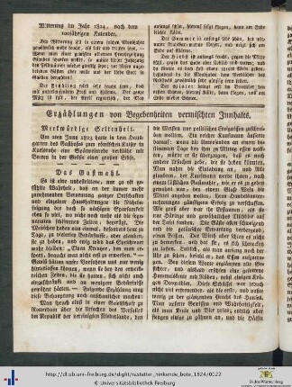 Erzählungen von Begebenheiten vermischten Innhalts.