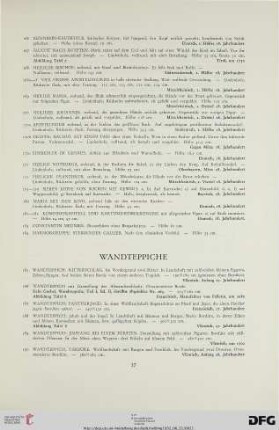 Wandteppiche (Nr. 185-190)
