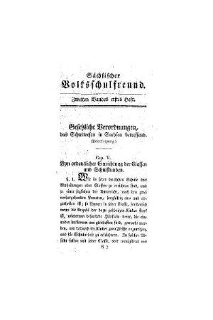 Gesetzliche Verordnungen, das Schulwesen in Sachsen betreffend : (Fortsetzung)