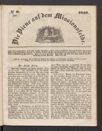 N°. 6. Juni. 1849