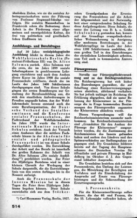 30 Jahre sozialpädagogische Ausbildung Wohlfahrtsschule Berlin [Ausbildungs- und Berufsfragen]