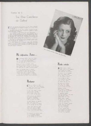 Poemas de Sra. Elina Castellanos de Gallinal