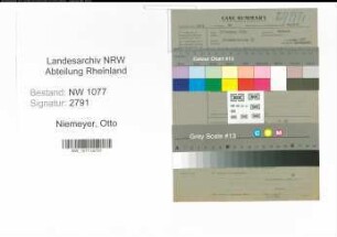 Entnazifizierung Otto Niemeyer , geb. 00.00.0000 (Feuerwehrmann)