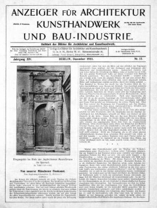 Nr. 12, Dezember 1911
