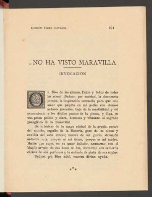 ... no ha visto maravilla