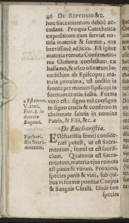 De Eucharistia.