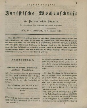 6. Januar-28. Dezember = No. 1/2-103/104