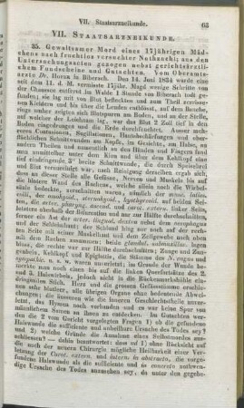 VII. Staatsarzneikunde.