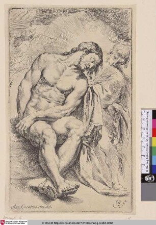 [Christus als Schmerzensmann; Pieta with two angels]