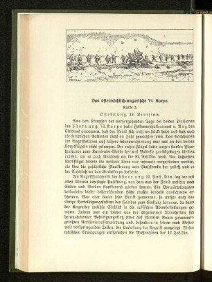 Das österreichisch-ungarische VI. Korps.